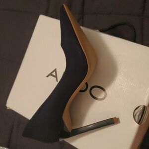 Brand New Navy Blue Aldo Pumps